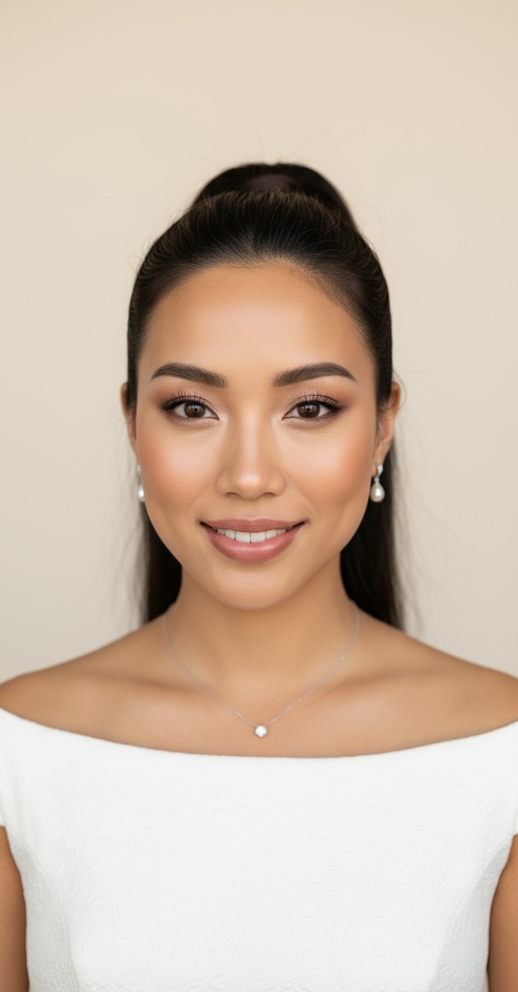 After High Pony Wedding Hair